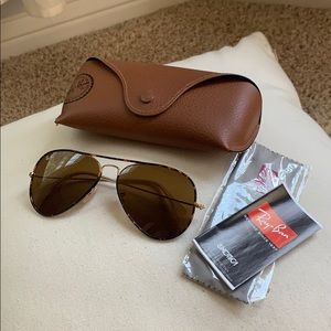 RAY BAN tortoise aviators